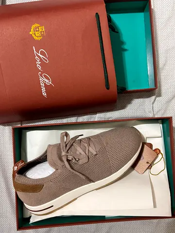 Loro Piana 360 Flexy Walk Sneakers, Taupe, Men's