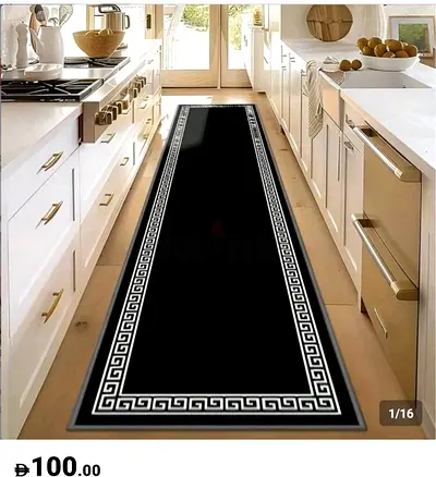 Brand new black long runner super soft very Rich look in throw away price anti slip
