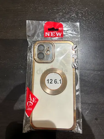 iPhone 12 protective case with built-in ring - gold