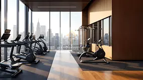 Live in a Iuxurious apartment in AL Watan tower + overlooing the sea\ city + with a spacious layout