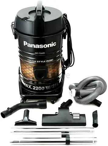 Panasonic Drum Vacuum 2200W 21L Dust Capacity 2 Step Nozzle for All types of floors 1 Year Warranty