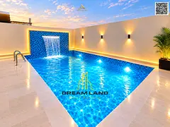 Experience luxury in this villa, featuring a truly unique finish, a private swimming pool, and a roo