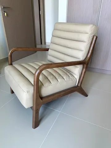 Brand new solid wood/leather chair