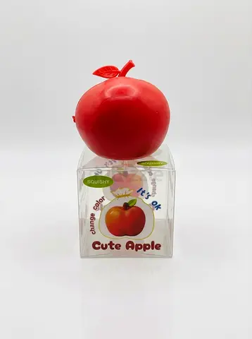Red Apple Shape Crunchy ASMR Color Changing Toy