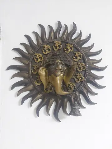 Decorative Lord Ganesha Sun Wall Hanging for Sale