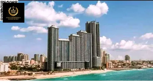 spacious luxurious 1 bedroom appartment available for rent with parking and city view and size 1425sqft in ajman coeniche residence only in 50000aed