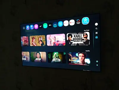 Samsung 55" Smart LED TV - Wall Mounted, Good Condition