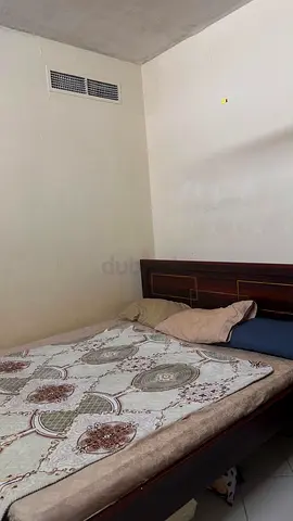 Wooden double bed with mattress - good condition