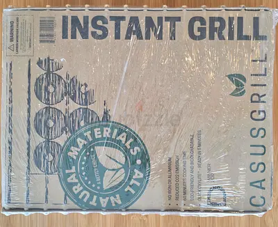 Brand New CasusGrill Instant Charcoal Eco-Friendly Disposable Grill – 100% Natural