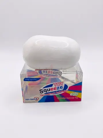 White Soap Shape Crunchy ASMR Sensory Toy