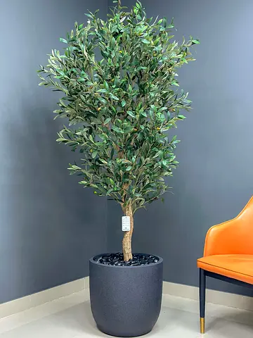 Artificial Olive Tree with Small Olives 160×80 cm – No Watering Needed