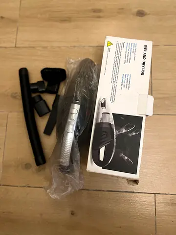 Handheld Wet & Dry Vacuum Cleaner with Brush and Nozzle Attachments