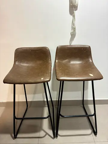 High bar chairs with damages 73cm
