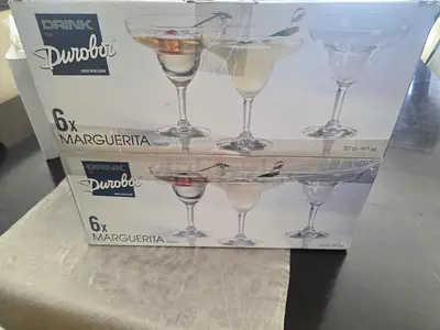 Margarita Glasses (6+6) - New in Boxes - Set of 12 Purobori