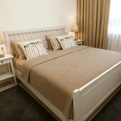King Wooden Hemnes bed set. IKEA.