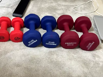 PROIRON Dumbbell Set – 2.5kg, 6kg & 8kg