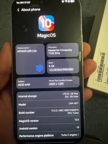 Honor 90 Lite - 8GB RAM, 256GB,Execellent Condition,under warranty until May 25, 2027