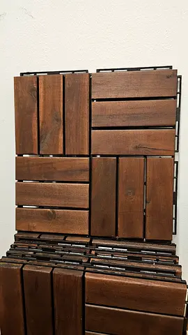 Wooden Deck Tiles - Ikea RUNNEN