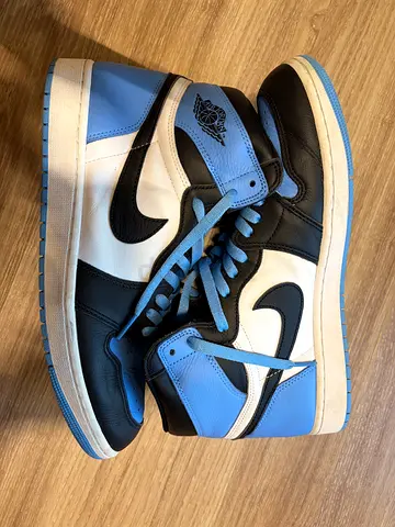 Air Jordan 1 Retro High OG - Black/White/University Blue, UK 11