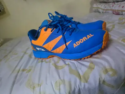 Blue and Orange ADORAL Athletic Shoes - Men's Size (used)