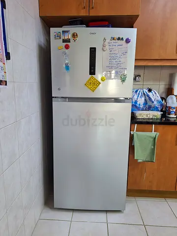 Candy Silver Top-Freezer Refrigerator — Good Working Condition ( available by 5th - 7th Nov)
