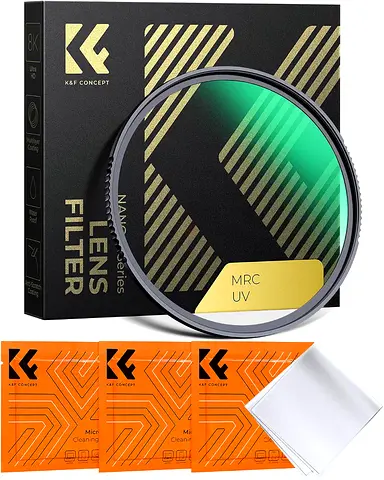 K&F Concept 77mm MC UV Protection Filter with 28 Multi-Layer Coatings HD/Hydrophobic/Scratch Resista