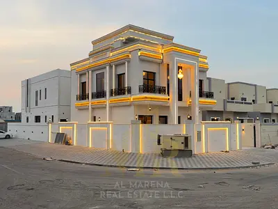 الزاهيه _ عجمان | تصميم كلاسيكي راقي | كورنر ~ تشطيب راقي ومميز |  6 غرف ماستر + روف | سعر يشمل رسوم التسجيل