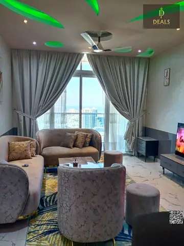 Spacious 3-Bedroom Apartment for Sale in Oasis Tower 2 | 1,890.08 Sq. Ft. | Gym, Pool & Parking | Asking Price: AED 950,000