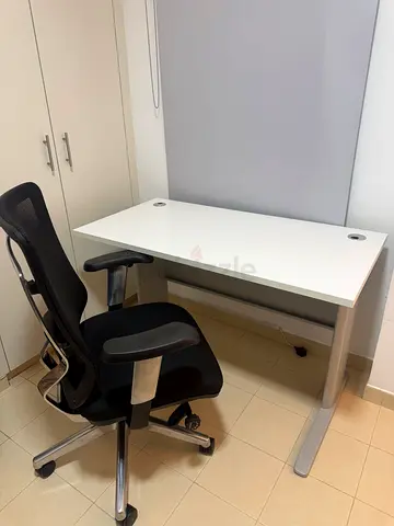 Office desk and office chair