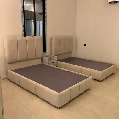 Brand New beige colour 90*200 2 pairs single size bed