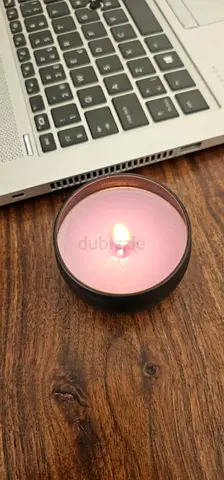 Small scented candle in tin — gently used, working