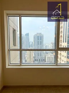 One bedroom and hall with a distinctive open view, with parking, gym, and pool in Al Taawun, in a ve