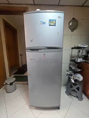 LG Silver Top-Freezer Refrigerator - 2-Door, Good Working Condition