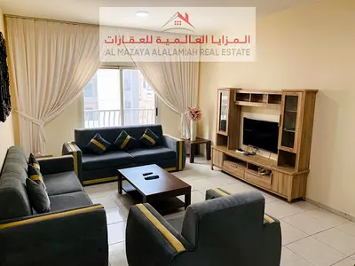 شقة مفروشة غرفة وصالة مع بلكونة للإيجار الشهري في التعاون