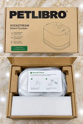 PETLIBRO Dockstream Smart Water Fountain – 2.5L Wi-Fi Pet Water Dispenser