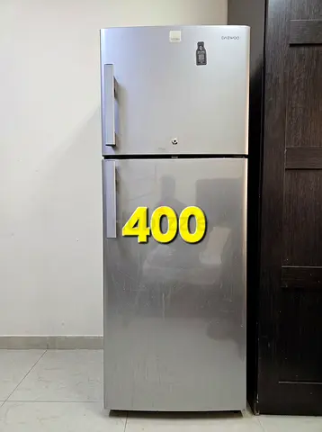 Daewoo 2-door Silver Refrigerator - Good Working Condition