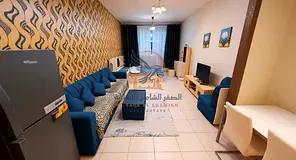 Furnished Studio in Ajman One with Bills, Internet and Private Parking