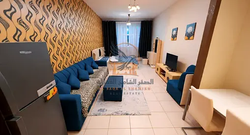 Furnished Studio in Ajman One with Bills, Internet and Private Parking
