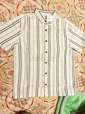 Kids shirts -sleeve striped casual shirt, size M (new with tags)