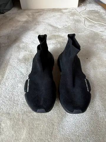 Balenciaga Speed Trainer-style Black Sock Sneakers, Used