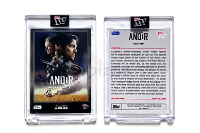 Topps Now Star Wars Andor Promo Card in Protective Case