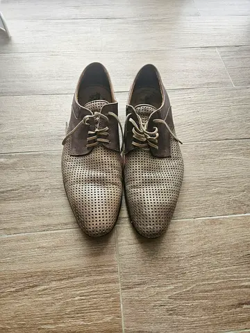 Leather shoes Bartu, made in Italy, size 44