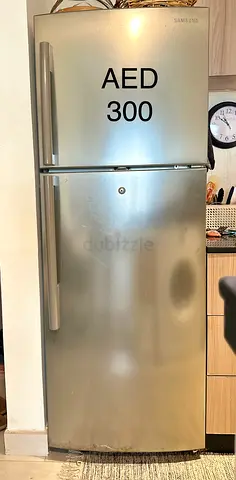 Samsung Silver Double Door Refrigerator - Good Working Condition