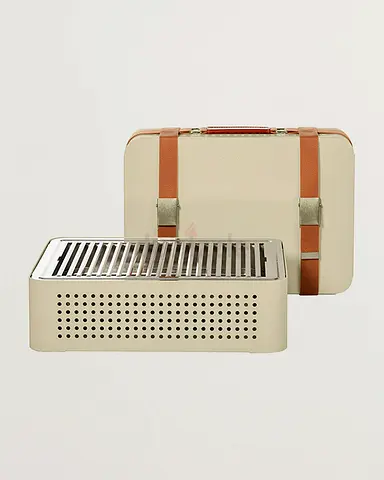 Portable suitcase charcoal grill - compact travel BBQ