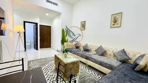 Furnished one-bedroom apartment in Ajman Al Nuaimiya, including bills and internet, close to amenities.