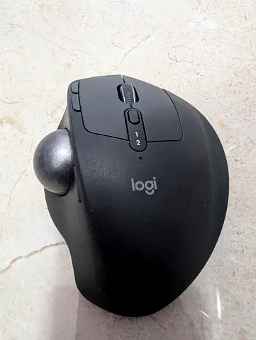 Logitech MX Ergo Wireless Trackball Mouse - Black