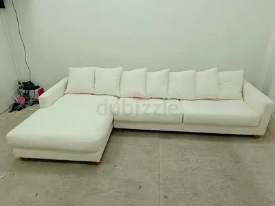 Perfect condition the loom collection lshape sofa