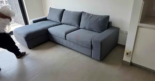 L shape sofa bed ikea vimle with mattress