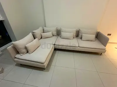 Available IKEA sodhram Lsahpe sofa beige color