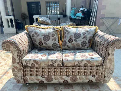 Sofa set available for sale! 🛋️  ✅ Comfortable and stylish ✅ Good condition ✅ Perfect for living ro